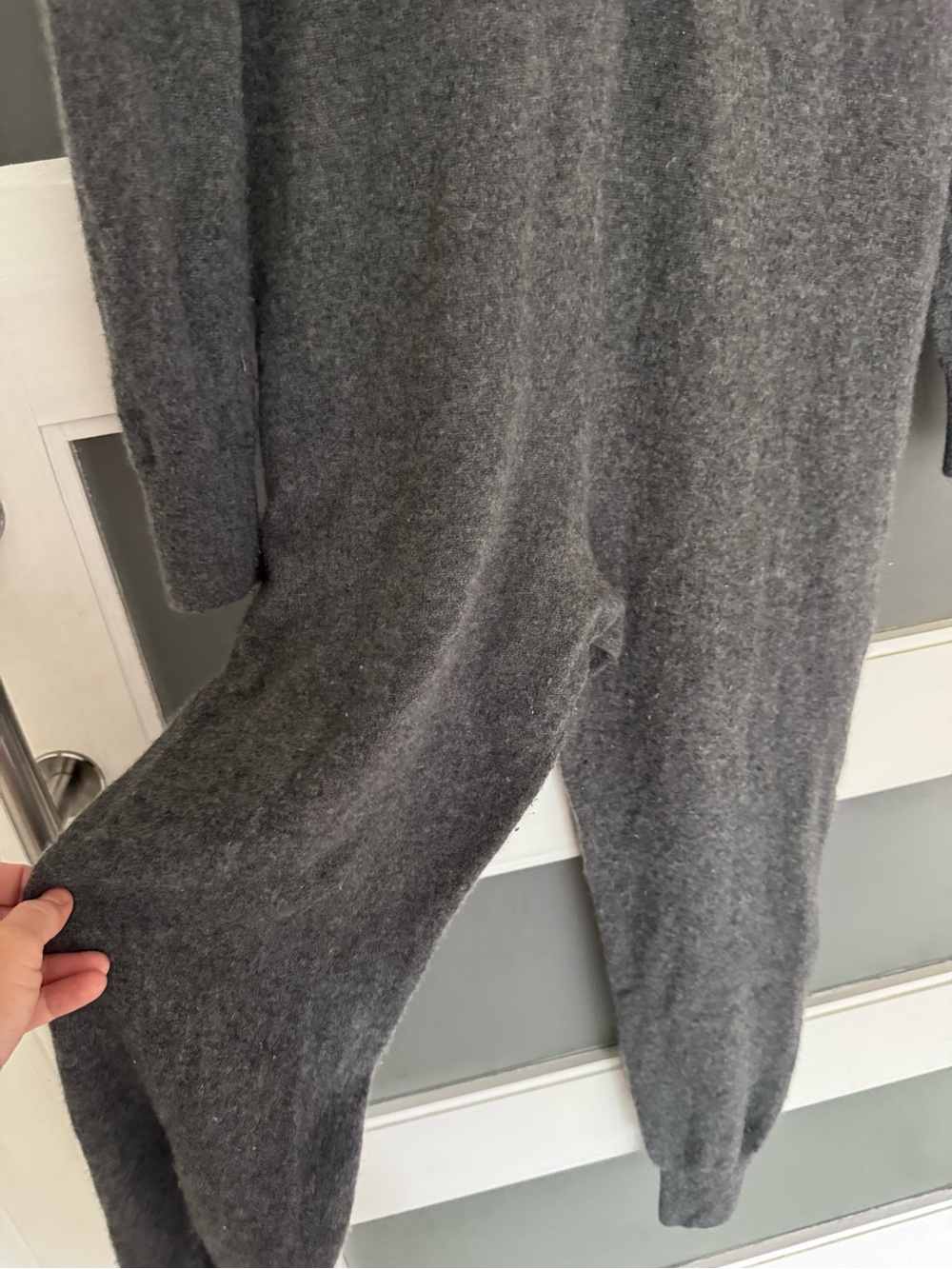 NAADAM Gray Cashmere Jumpsuit - Picture 3 of 10